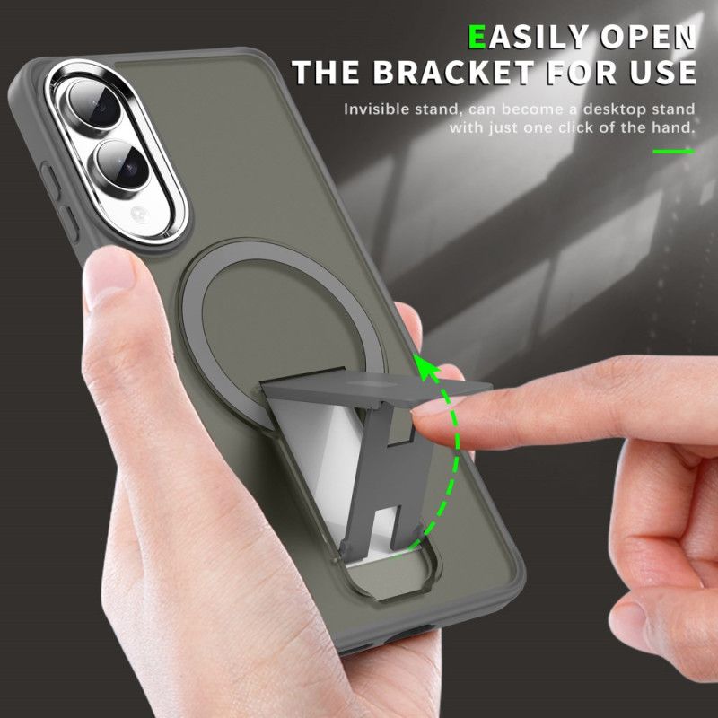 Deksel Samsung Galaxy S25 5g Edge Mobildeksel Magsafe-kompatibel Med Stativ