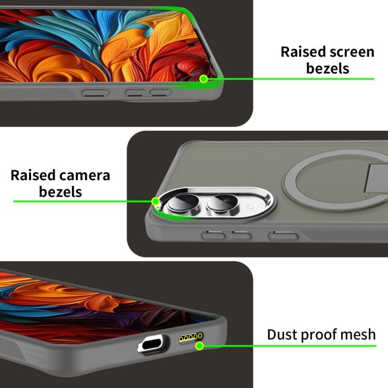 Deksel Samsung Galaxy S25 5g Edge Mobildeksel Magsafe-kompatibel Med Stativ