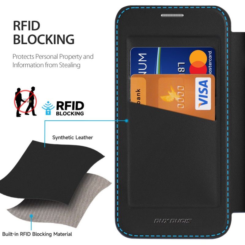 Folio Deksel Lær Samsung Galaxy S25 5g Edge Mobildeksel Dux Ducis Pro-seriens Deksel X