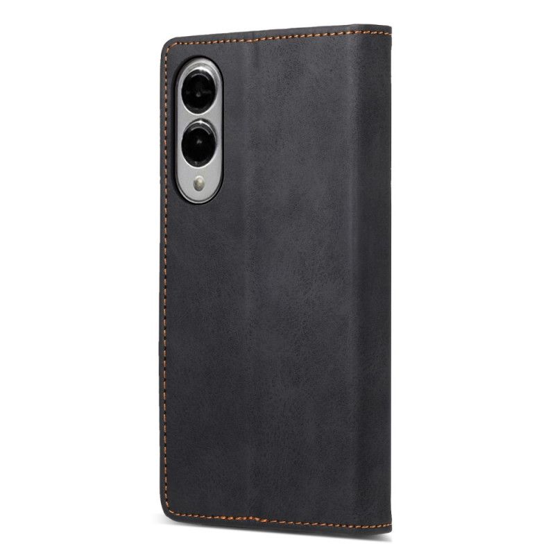Folio Deksel Lær Samsung Galaxy S25 5g Edge Mobildeksel Rfid-blokkerende Kunstlær