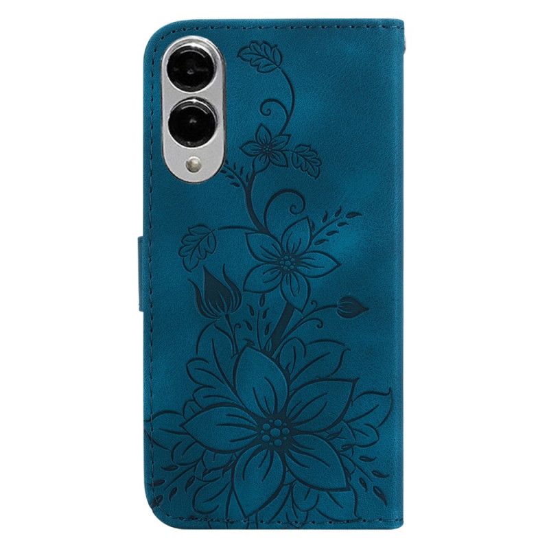 Folio Deksel Samsung Galaxy S25 5g Edge Blomsterprint Beskyttelse Deksel