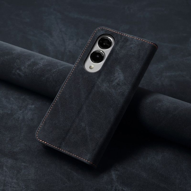 Folio Deksel Samsung Galaxy S25 5g Edge Denimstoff