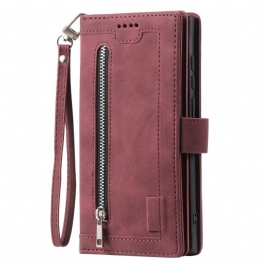 Folio Deksel Samsung Galaxy S25 5g Edge Glidelås Lommebok Beskyttelse Deksel