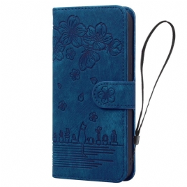 Folio Deksel Samsung Galaxy S25 5g Edge Kattescene Beskyttelse Deksel