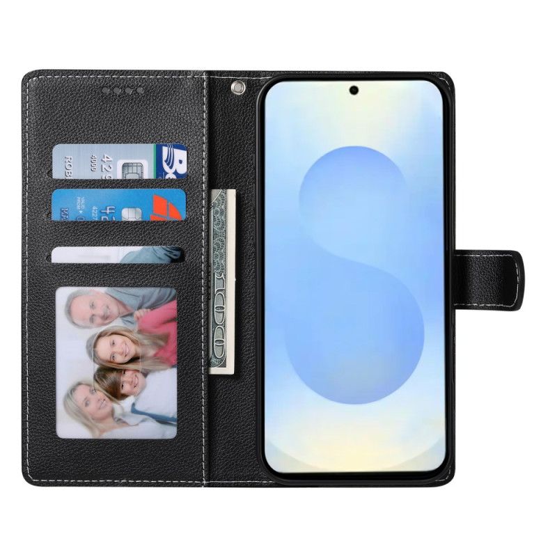 Folio Deksel Samsung Galaxy S25 5g Edge Kunstlær