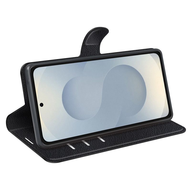 Folio Deksel Samsung Galaxy S25 5g Edge Litchi-imitasjonsskinn