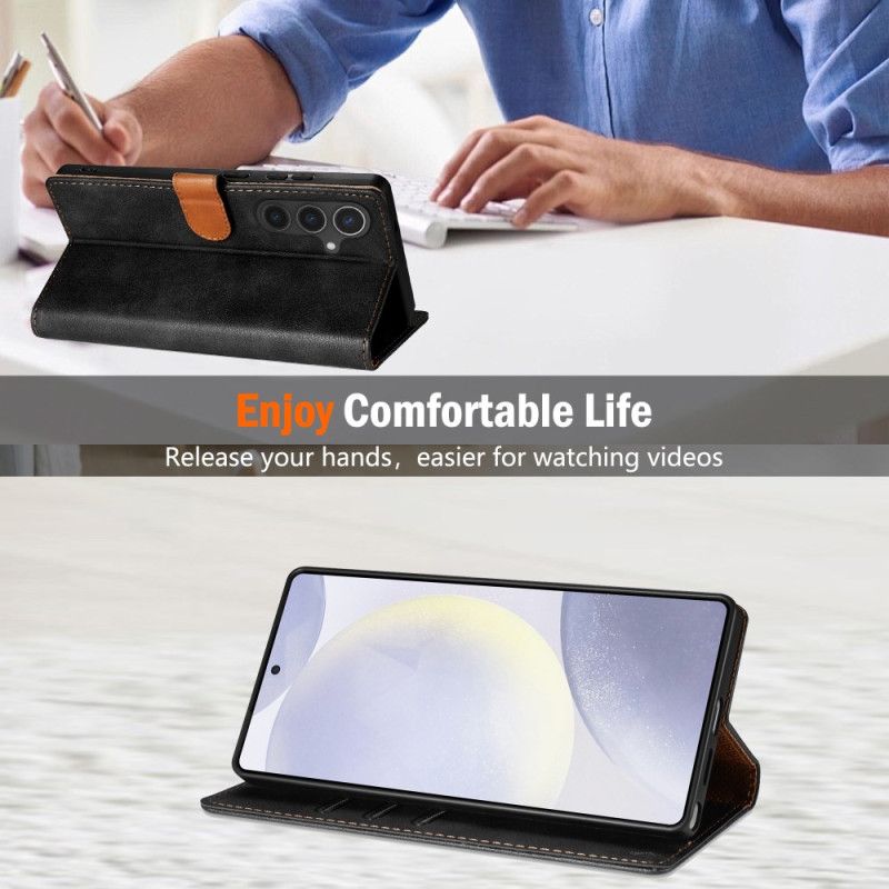 Folio Deksel Samsung Galaxy S25 5g Edge N.bekus Vintagestil Beskyttelse Deksel