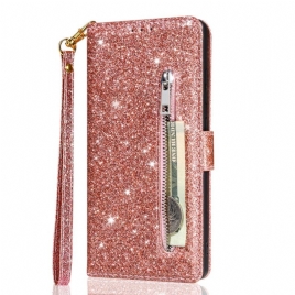 Folio Deksel Samsung Galaxy S25 5g Edge Paljettlommebok