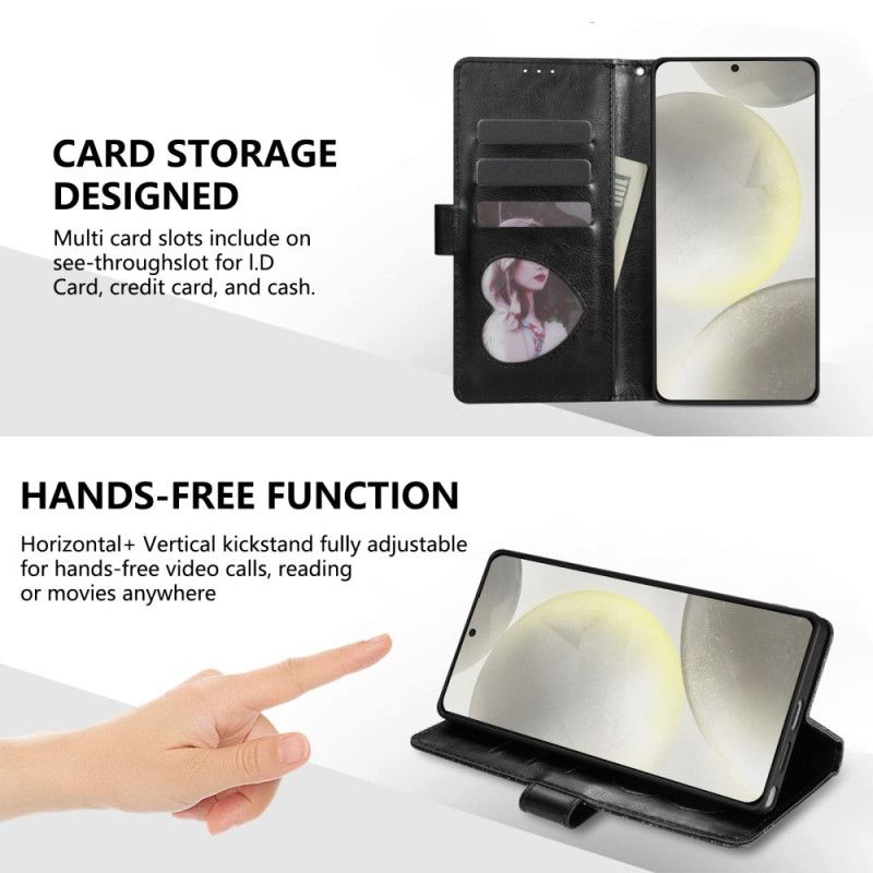 Folio Deksel Samsung Galaxy S25 5g Edge Paljettlommebok