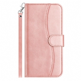 Folio Deksel Samsung Galaxy S25 5g Edge Stroppdesign Beskyttelse Deksel