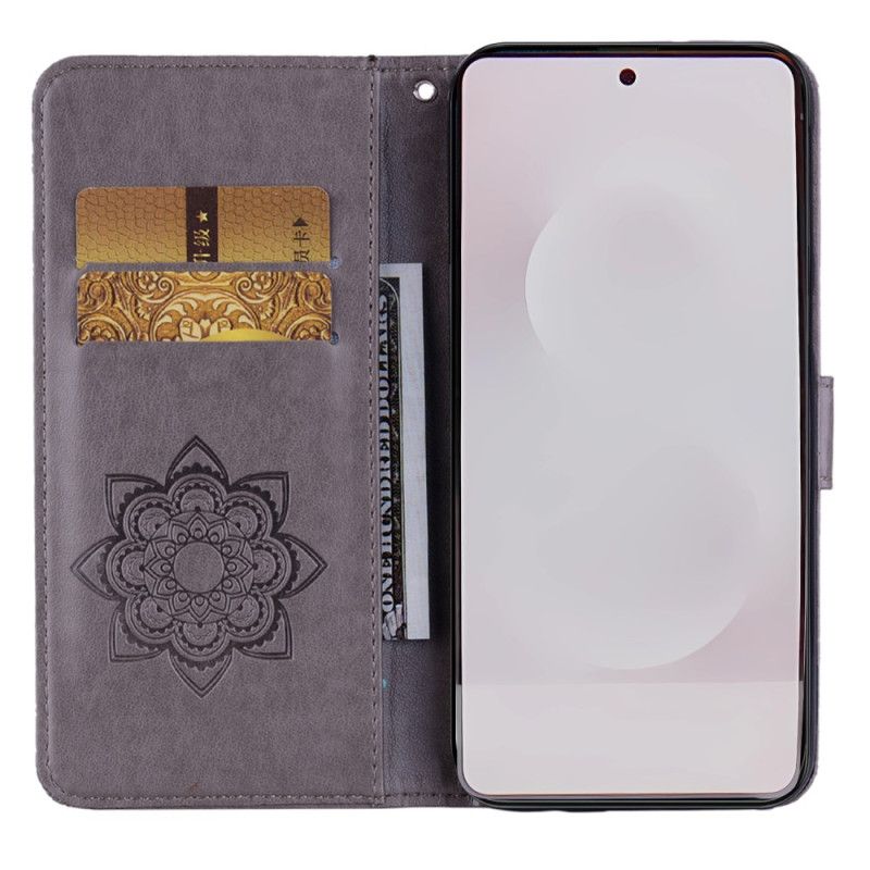 Folio Deksel Samsung Galaxy S25 5g Edge Ugler Og Stropp Beskyttelse Deksel