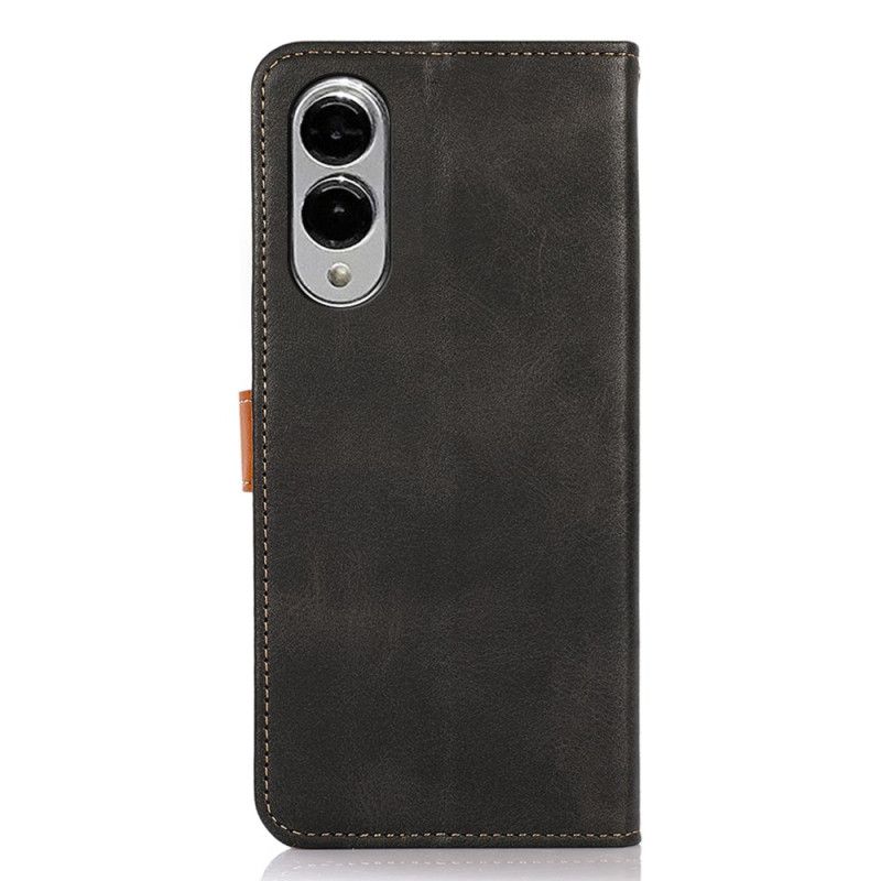 Folio Deksel Til Samsung Galaxy S25 5g Edge Khazneh Gullspenne