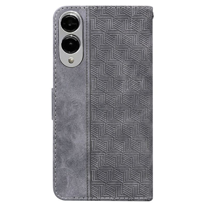 Folio Deksel Til Samsung Galaxy S25 5g Edge Vevd Mønster