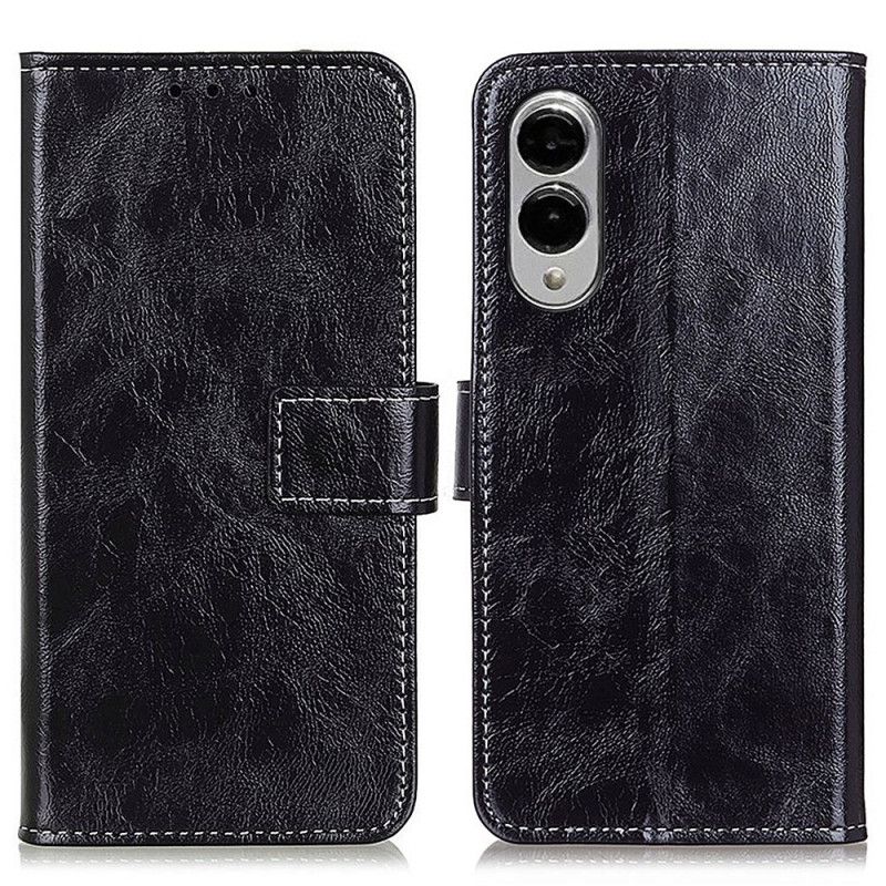 Lærdeksel Folio Deksel Samsung Galaxy S25 5g Edge Glanset