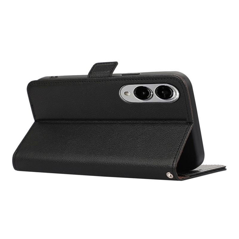 Lærdeksel Folio Deksel Samsung Galaxy S25 5g Edge Mobildeksel Abeel Rfid-beskyttelse