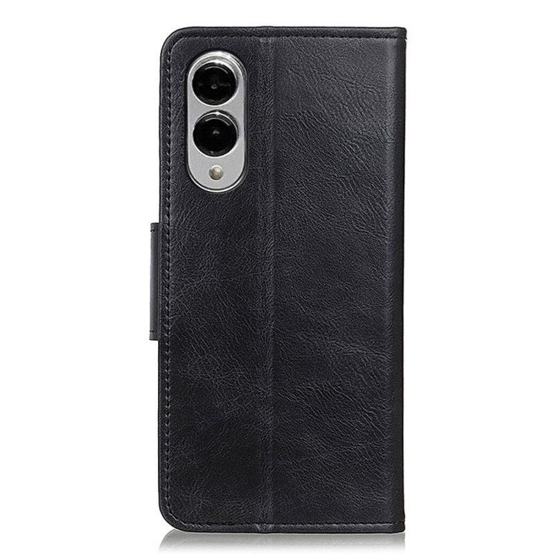 Lærdeksel Folio Deksel Samsung Galaxy S25 5g Edge Mobildeksel Brun Design