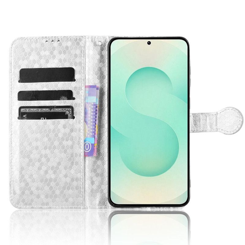 Lærdeksel Folio Deksel Samsung Galaxy S25 5g Edge Mobildeksel Glitterprikker