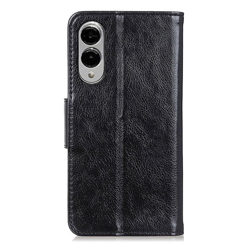 Lærdeksel Folio Deksel Samsung Galaxy S25 5g Edge Mobildeksel Nappaskinn