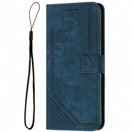 Lærdeksel Folio Deksel Samsung Galaxy S25 5g Edge Mobildeksel Retrodesign