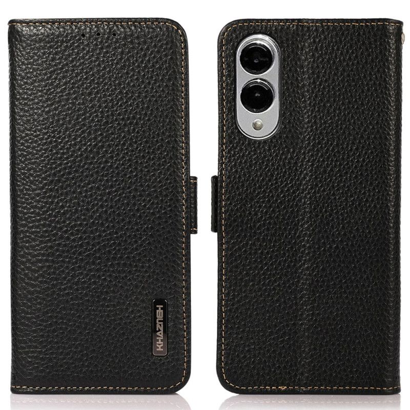 Lærdeksel Folio Deksel Samsung Galaxy S25 5g Edge Mobildeksel Rfid-beskyttelse Khazneh