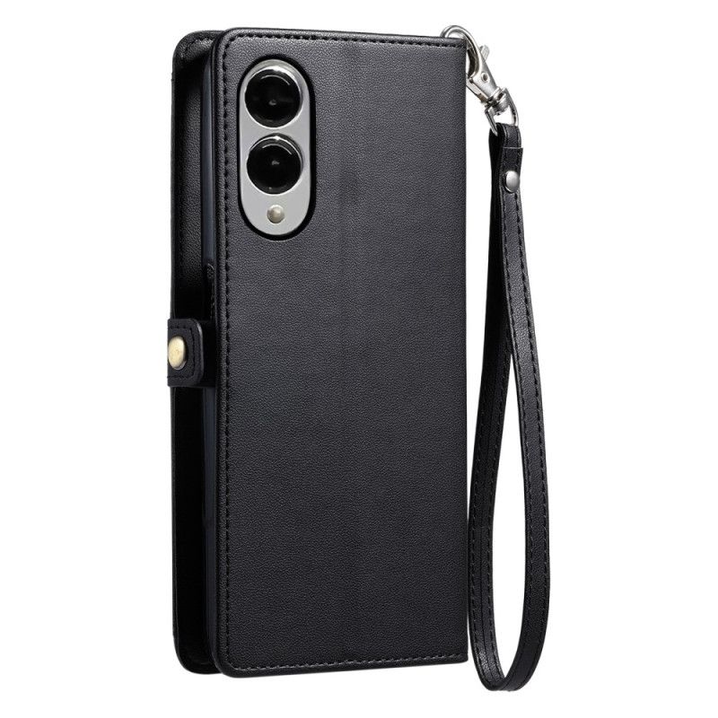 Lærdeksel Folio Deksel Samsung Galaxy S25 5g Edge Mobildeksel Veske