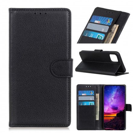Folio Deksel Til Xiaomi Mi 11 5G Tradisjonelt Litchi Imitert Skinn