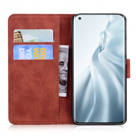 Folio Deksel Til Xiaomi Mi 11 5G Vintage Couture Skinnstil