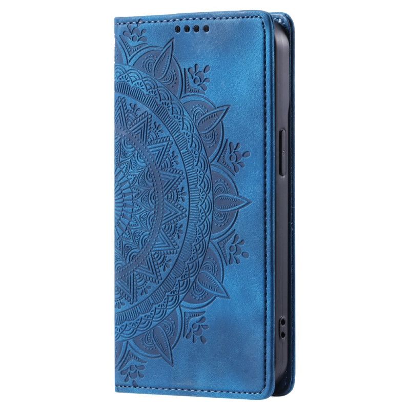 Folio Deksel iPhone 16 Pro Max Mandala Semsket Skinneffekt