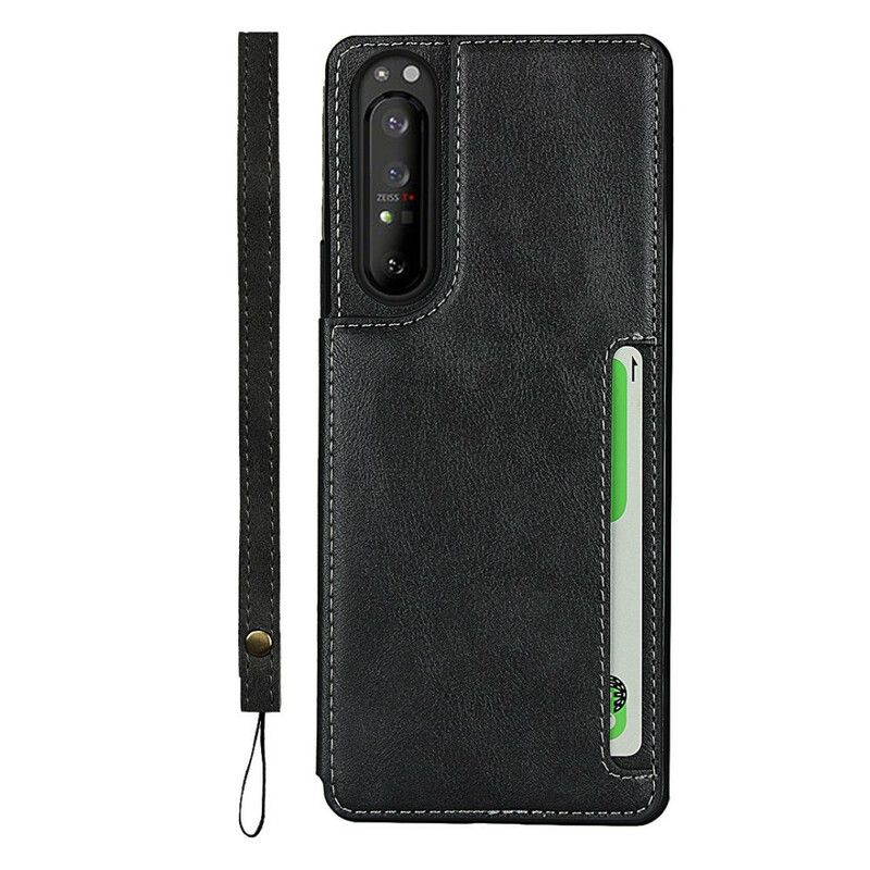 Deksel Til Sony Xperia 1 II Kortholder Og Snor