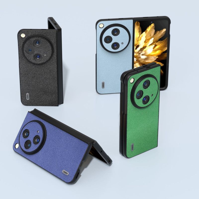 Deksel Oppo Find N3 Abeel Naturlig Litchi-skinn Beskyttelse Deksel