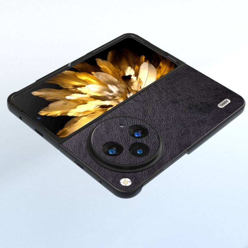 Deksel Til Oppo Find N3 Abeel Lychee Skinneffekt