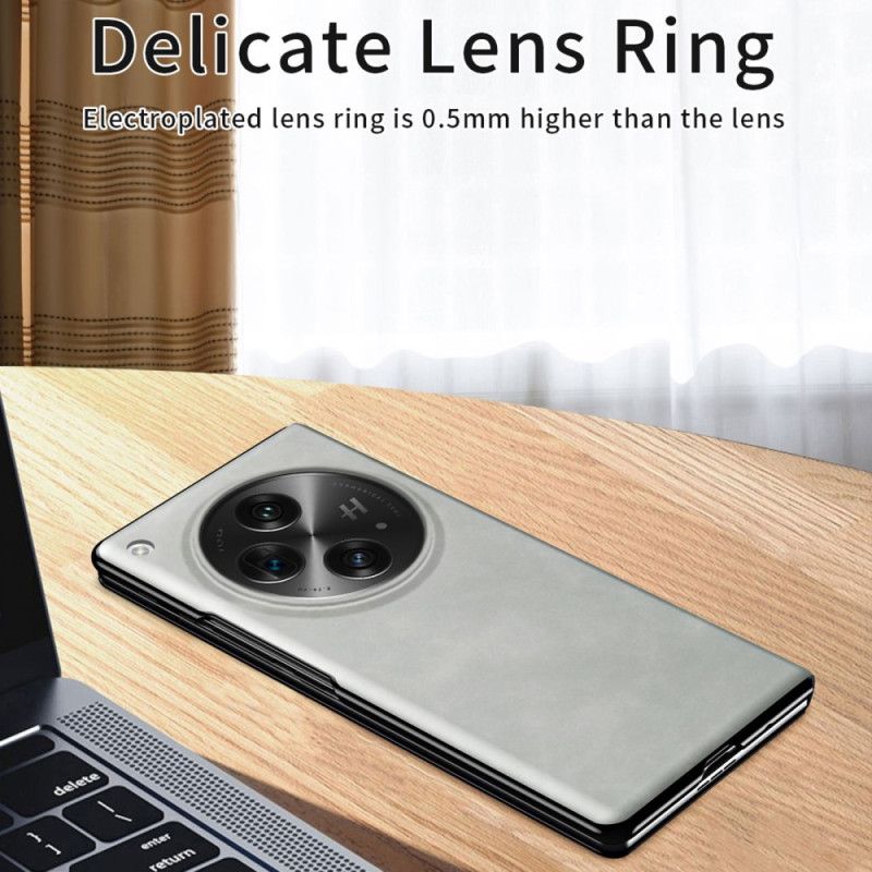 Folio Deksel Oppo Find N3 Klassisk Nappaskinn Beskyttelse Deksel