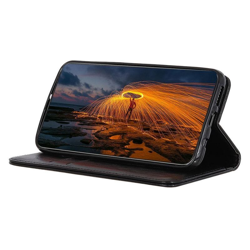 Beskyttelse Deksel Til Oppo Reno 6 Pro 5G Folio Deksel Crazy Horse Tekstur