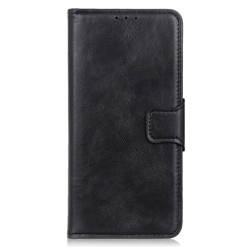 Folio Deksel Til Oppo Reno 6 Pro 5G Crazy Horse Black
