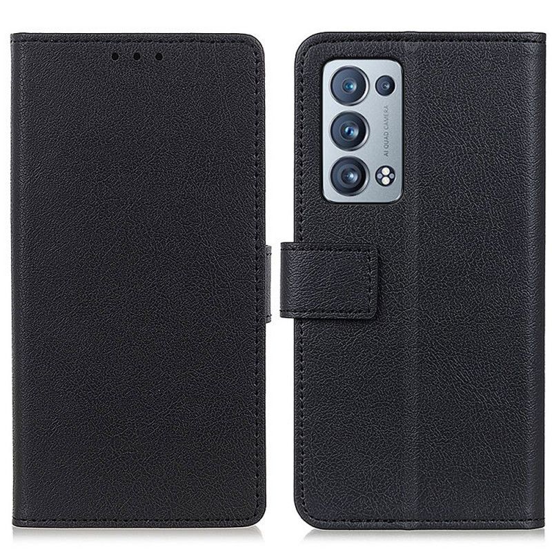 Folio Deksel Til Oppo Reno 6 Pro 5G Faux Leather Folio