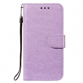 Folio Deksel Til Xiaomi Redmi Note 10 5G Skinndesign Med Stropp