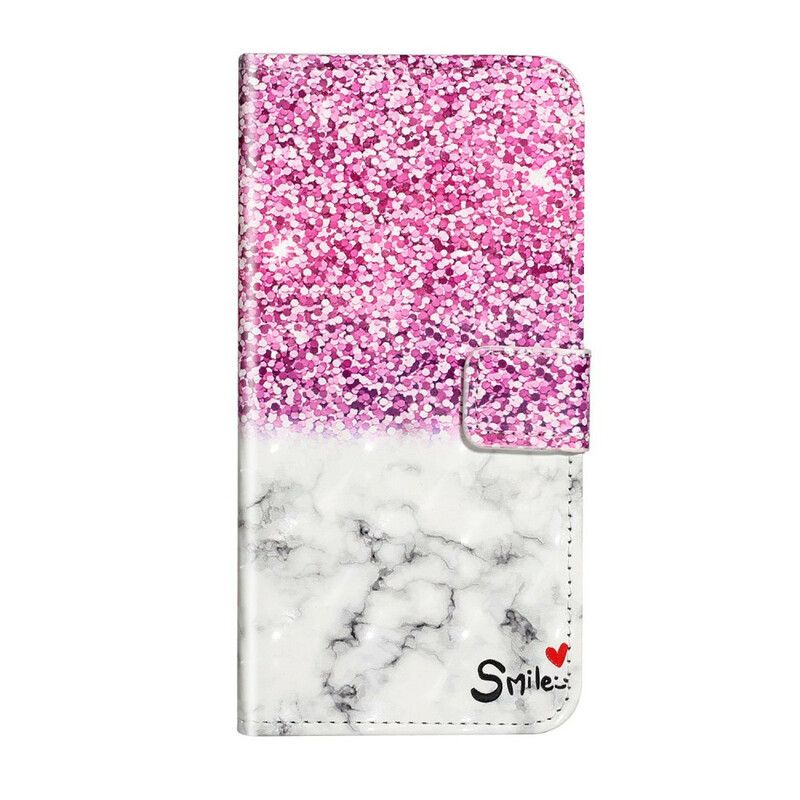 Folio Deksel Til Huawei P40 Pro Smil Glitter