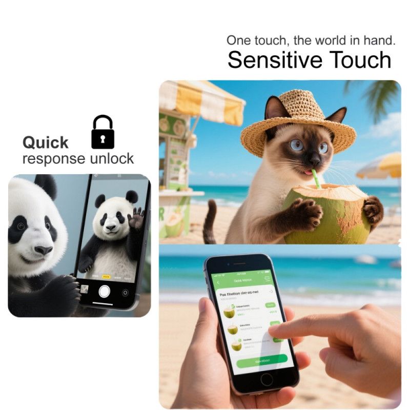 Skjermbeskytter I Herdet Glass For Vivo X300 Imak (fingeravtrykkslåsing)