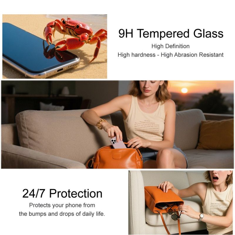 Skjermbeskytter I Herdet Glass For Vivo X300 Imak (fingeravtrykkslåsing)