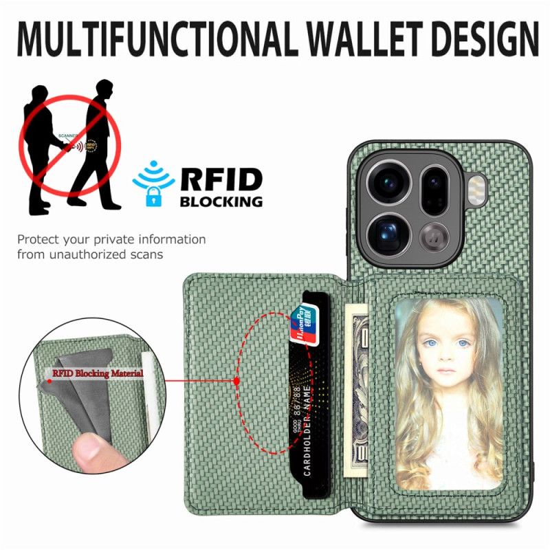 Deksel Oppo Find X9 Pro 5g Kortholder Og Rfid-beskyttelse