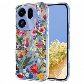 Deksel Oppo Find X9 Pro 5g Mobildeksel Sommerfugler Og Blomster