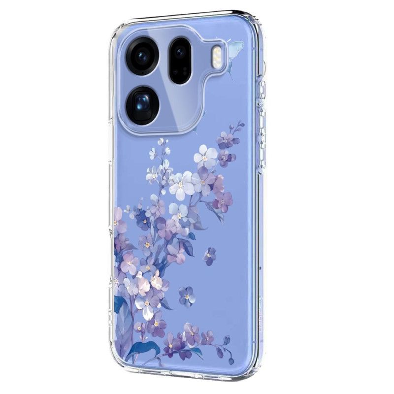 Deksel Oppo Find X9 Pro 5g Mobildeksel Sommerfugler Og Blomster