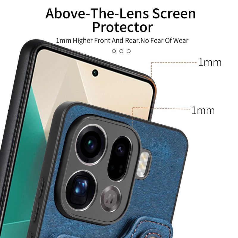 Deksel Til Oppo Find X9 Pro 5g Rfid-kortholder I Retrodesign