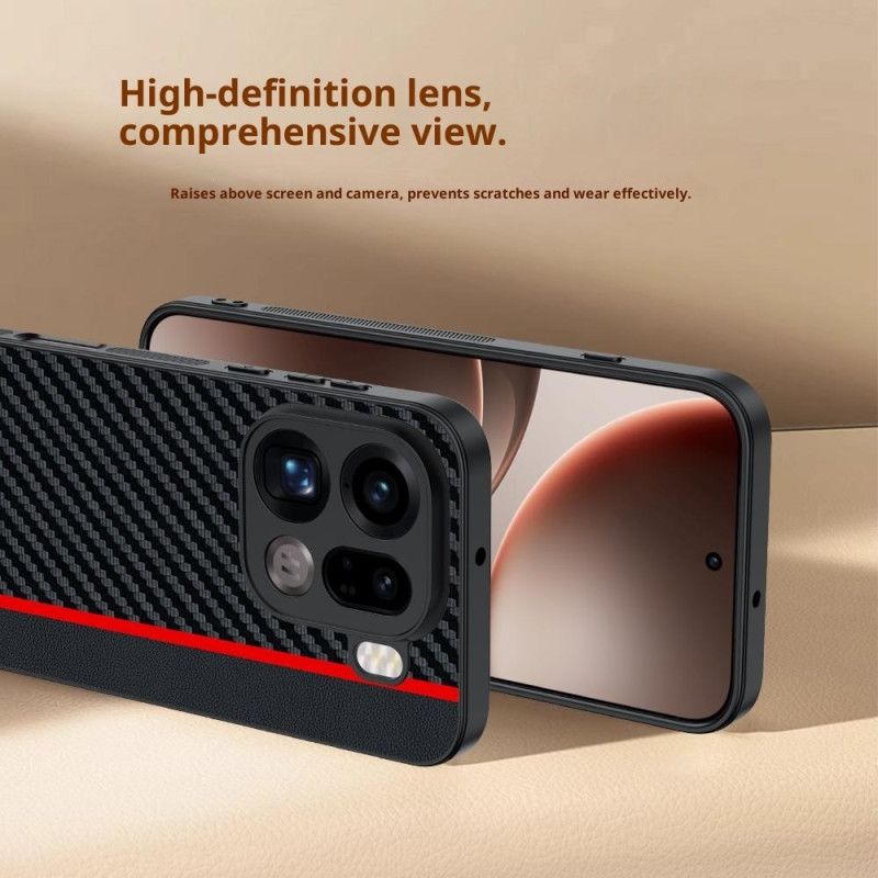 Deksel Til Oppo Find X9 Pro 5g Stiv Med Karbonfibertekstur