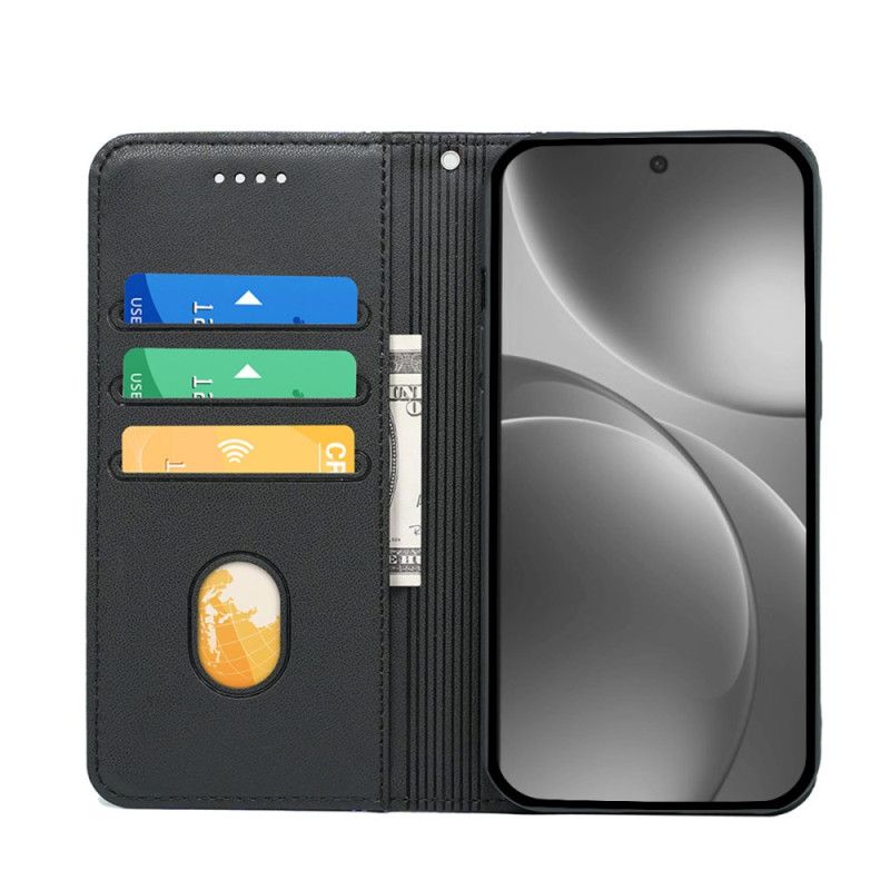 Folio Deksel Lær Oppo Find X9 Pro 5g Mobildeksel Kant Med Stropp