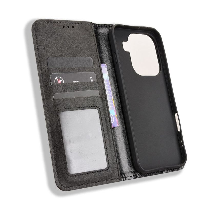 Folio Deksel Lær Oppo Find X9 Pro 5g Mobildeksel Vintage Kant