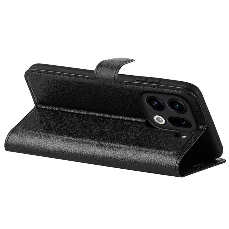 Folio Deksel Til Oppo Find X9 Pro 5g Litchi-imitasjon