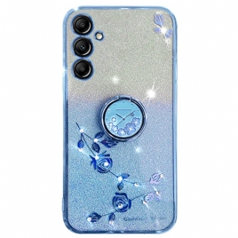 Deksel Samsung Galaxy A16 5g Blomster- Og Rhinstenstøttering Kadem