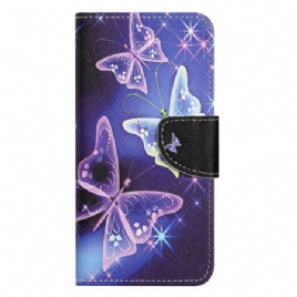 Folio Deksel Til Samsung Galaxy A16 5g Glitrende Sommerfugler