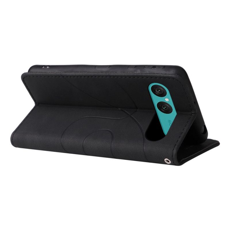 Folio Deksel Sony Xperia 10 Vii Tofarget Bølgete